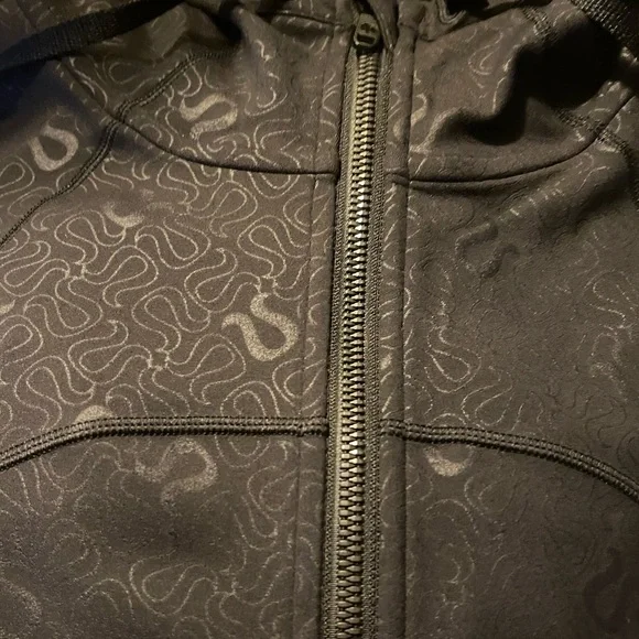Hooded Define Jacket *Nulu Yogo Embossed Black Very Rare and Hard To Find. Sz 10 - Picture 7 of 11